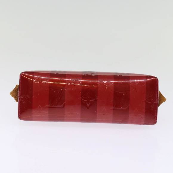 LOUIS VUITTON Vernis Rayure Pochette Cosmetic Pomme D'amour M91721 LV Auth 76184 - Picture 6 of 16